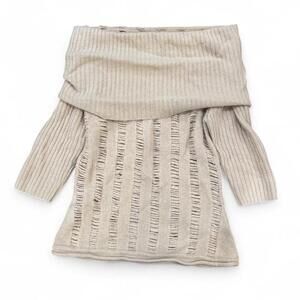 90s off the shoulder short sleeve knit top Sz. L